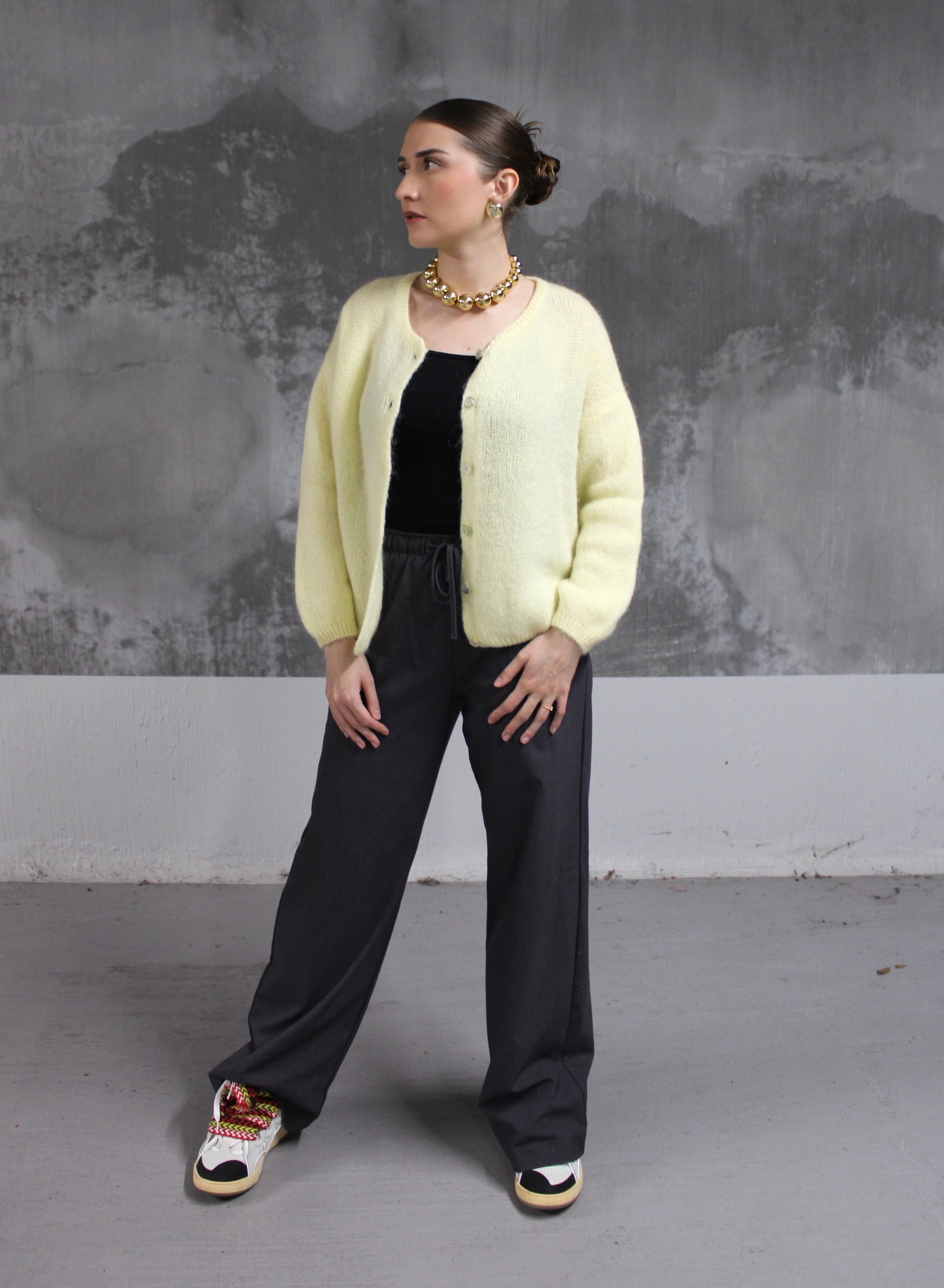 CARDIGAN ALBA JAUNE