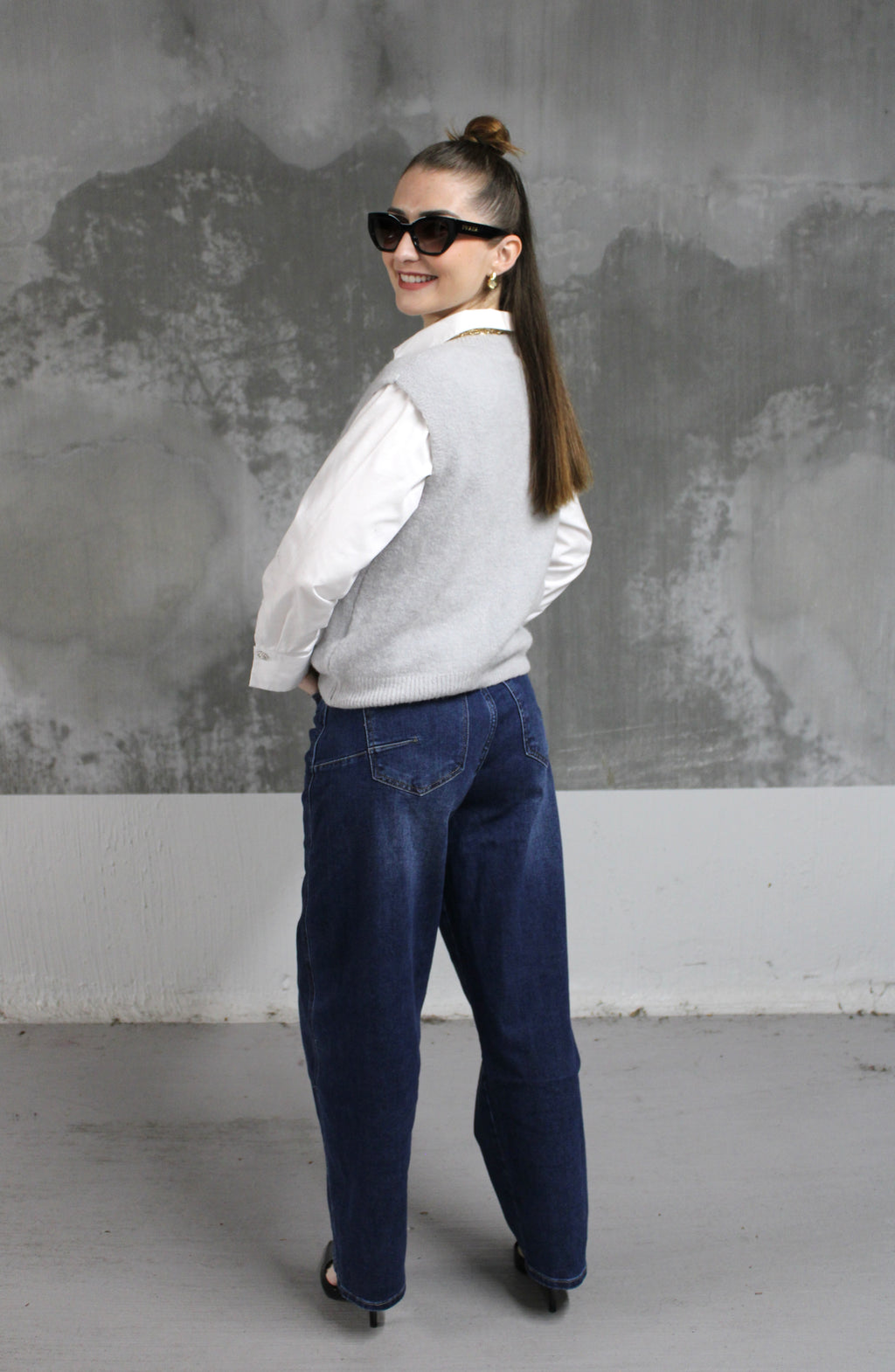 PULL SANS MANCHE GRIS ALYA
