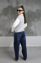 PULL SANS MANCHE GRIS ALYA
