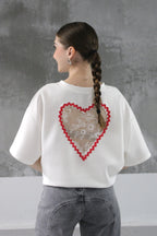 T-SHIRT LOVE BLANC