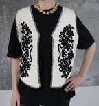 VESTE SANS MANCHE BRODEE DANAE