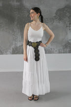 JUPE LONGUE BLANCHE DONA