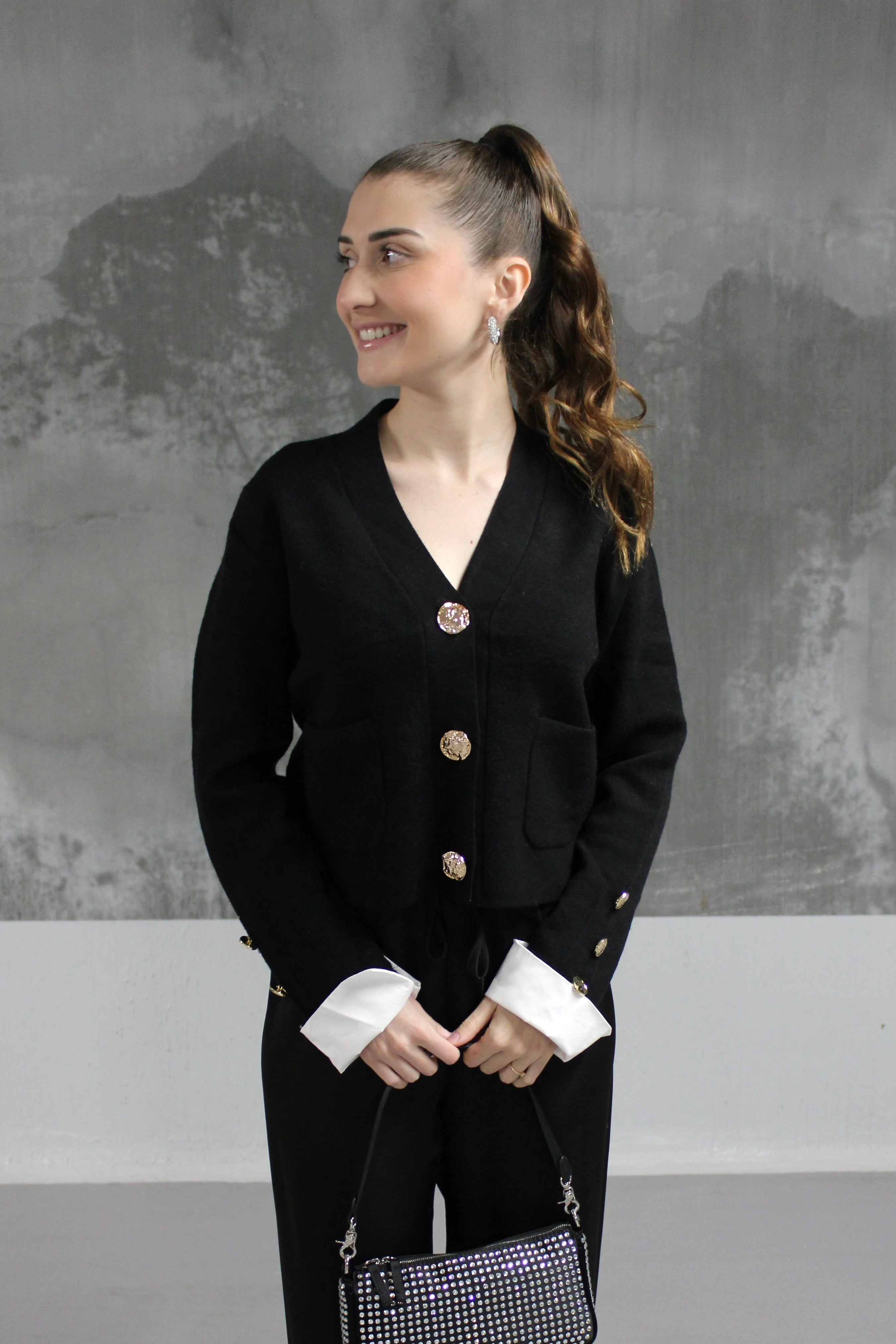 CARDIGAN NOIR LOLA