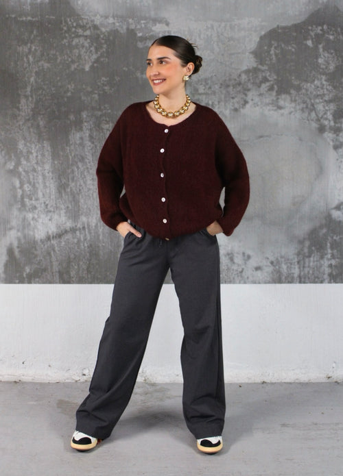 CARDIGAN ALBA BORDEAUX