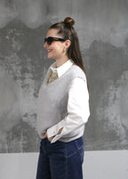 PULL SANS MANCHE GRIS ALYA