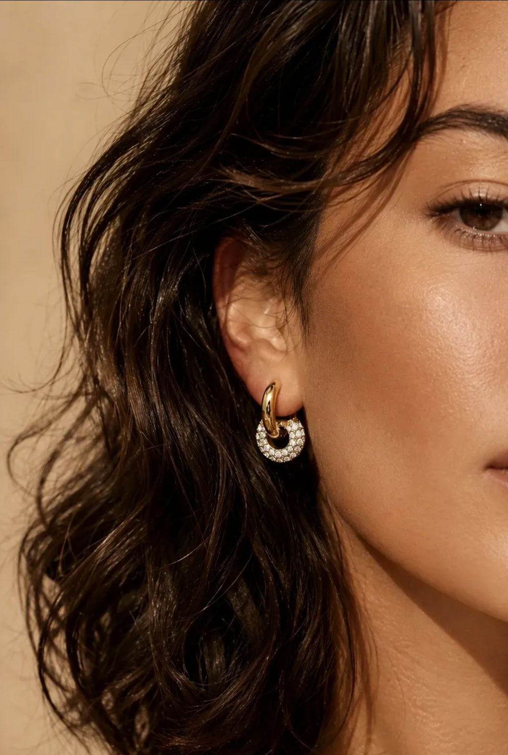 BOUCLES D'OREILLES STRASS
