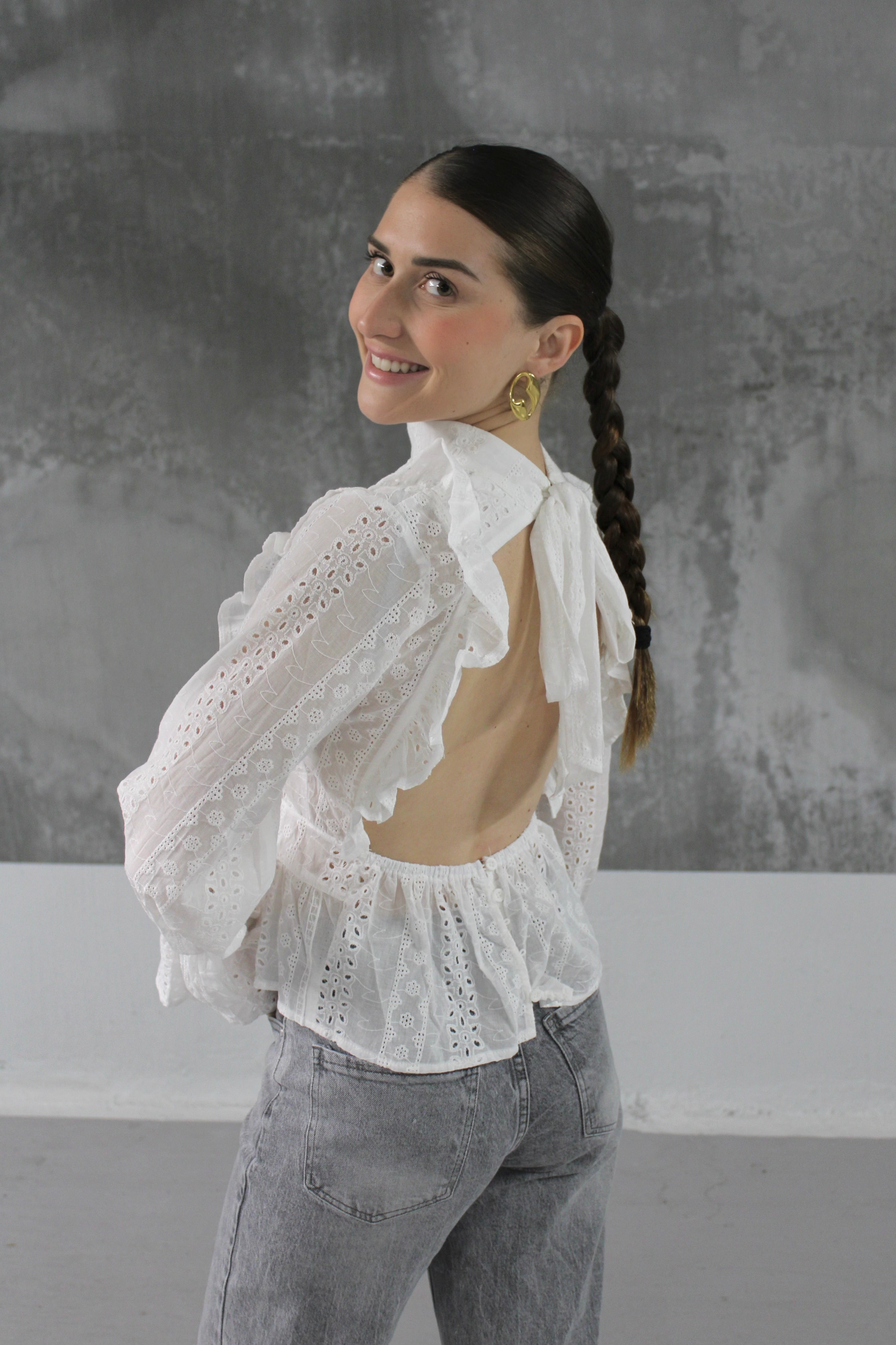 BLOUSE BLANCHE BRODERIE CHARLIE
