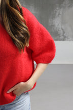 PULL SANS MANCHE ROUGE