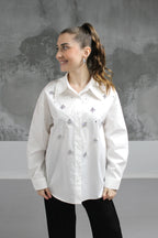 CHEMISE BLANCHE STRASS