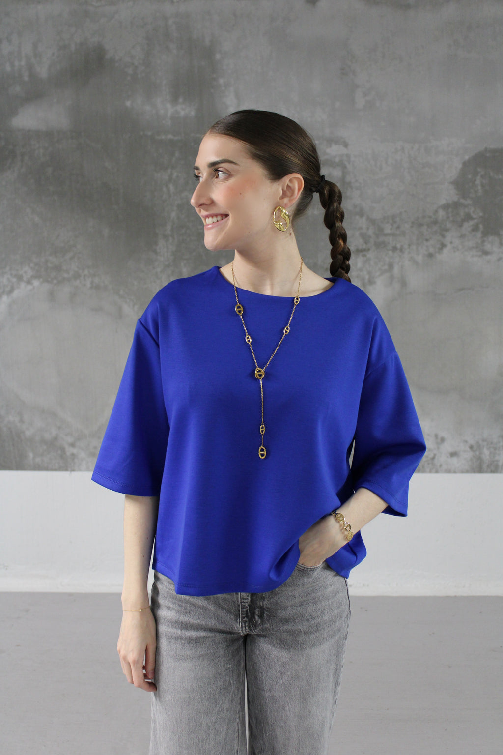 T-SHIRT LUCIE BLEU ROI