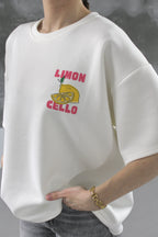 T-SHIRT BLANC LIMONCELLO