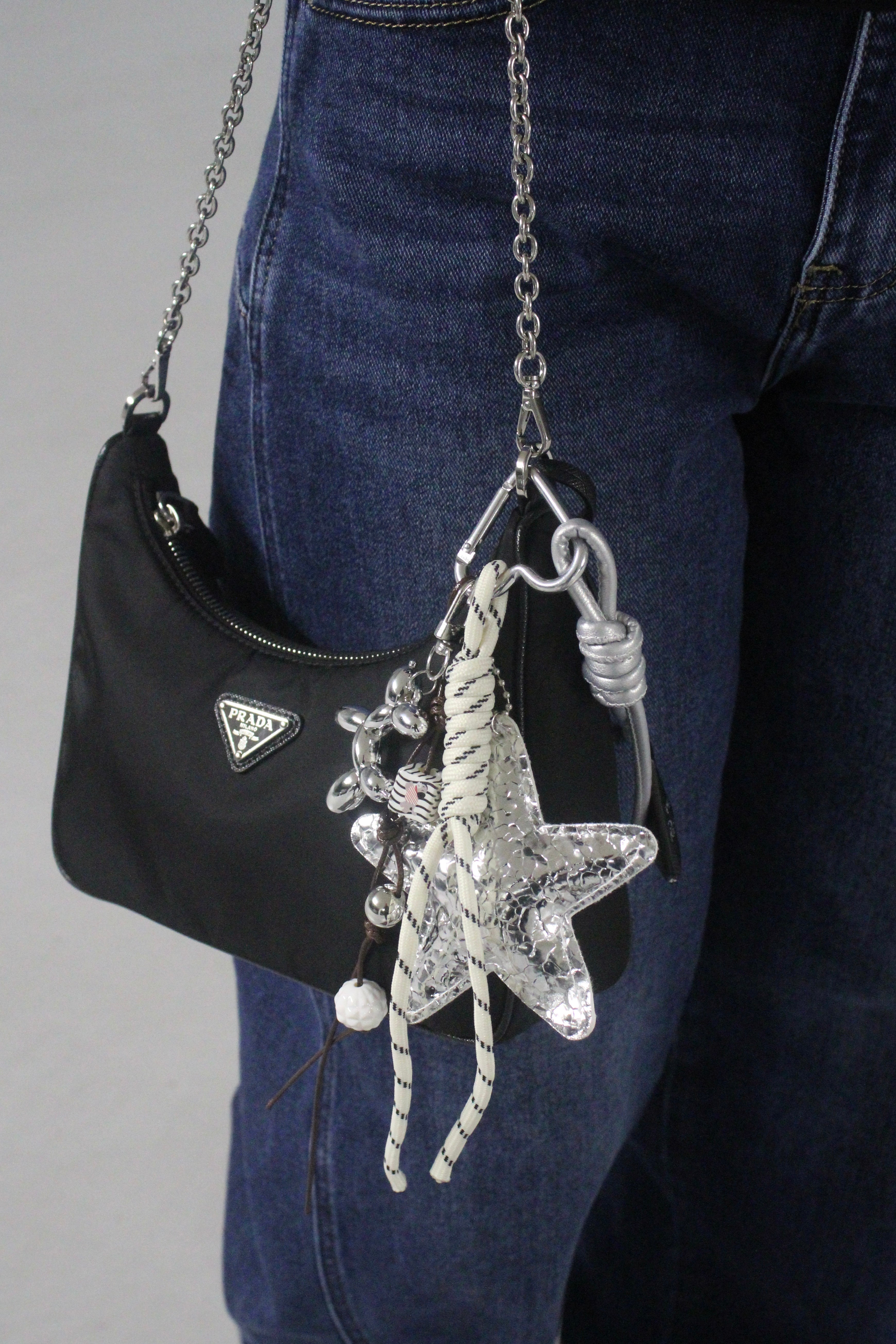 Grigri étoil argentée