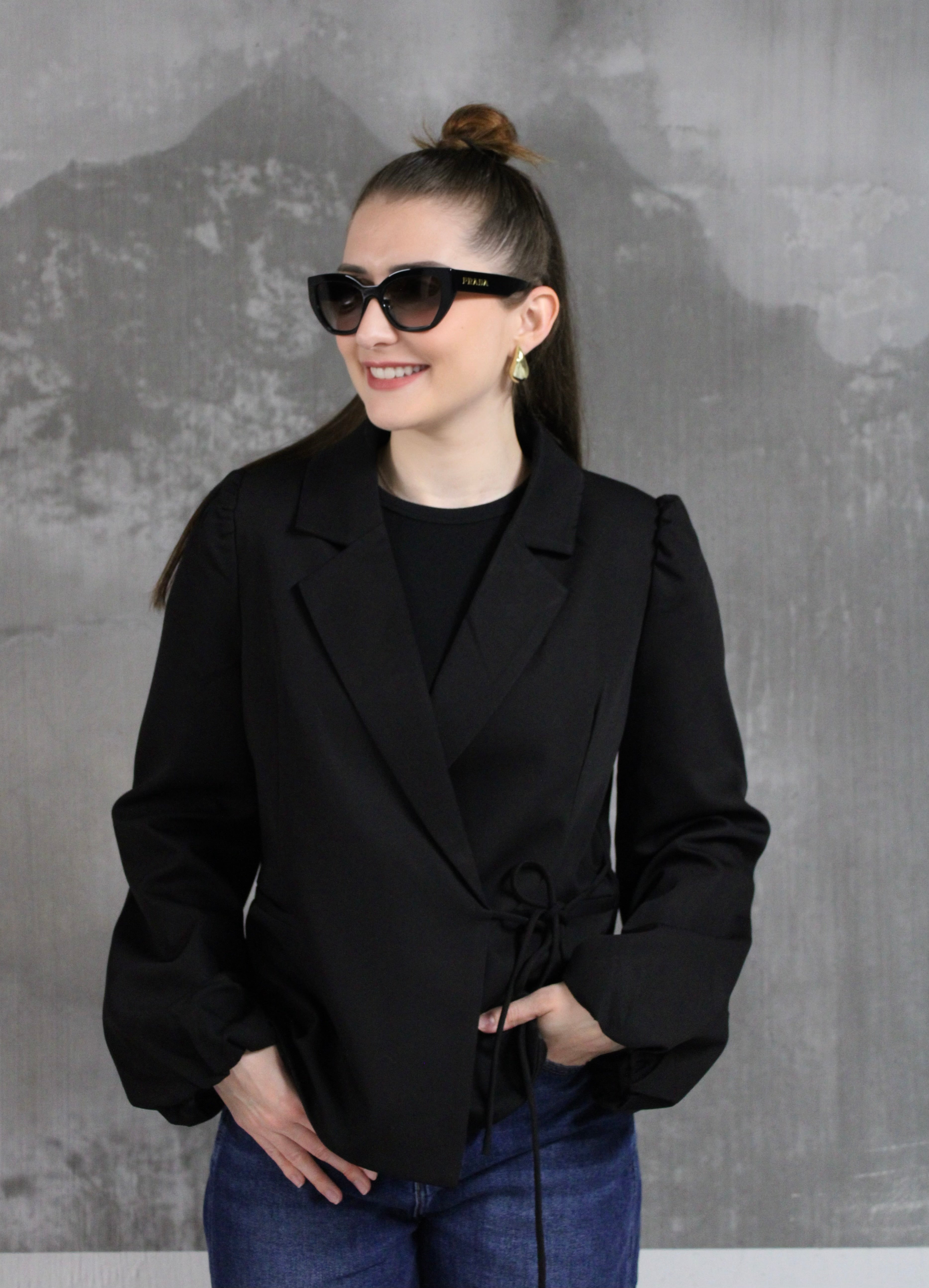 BLAZER CACHE-COEUR NOIR JULIE