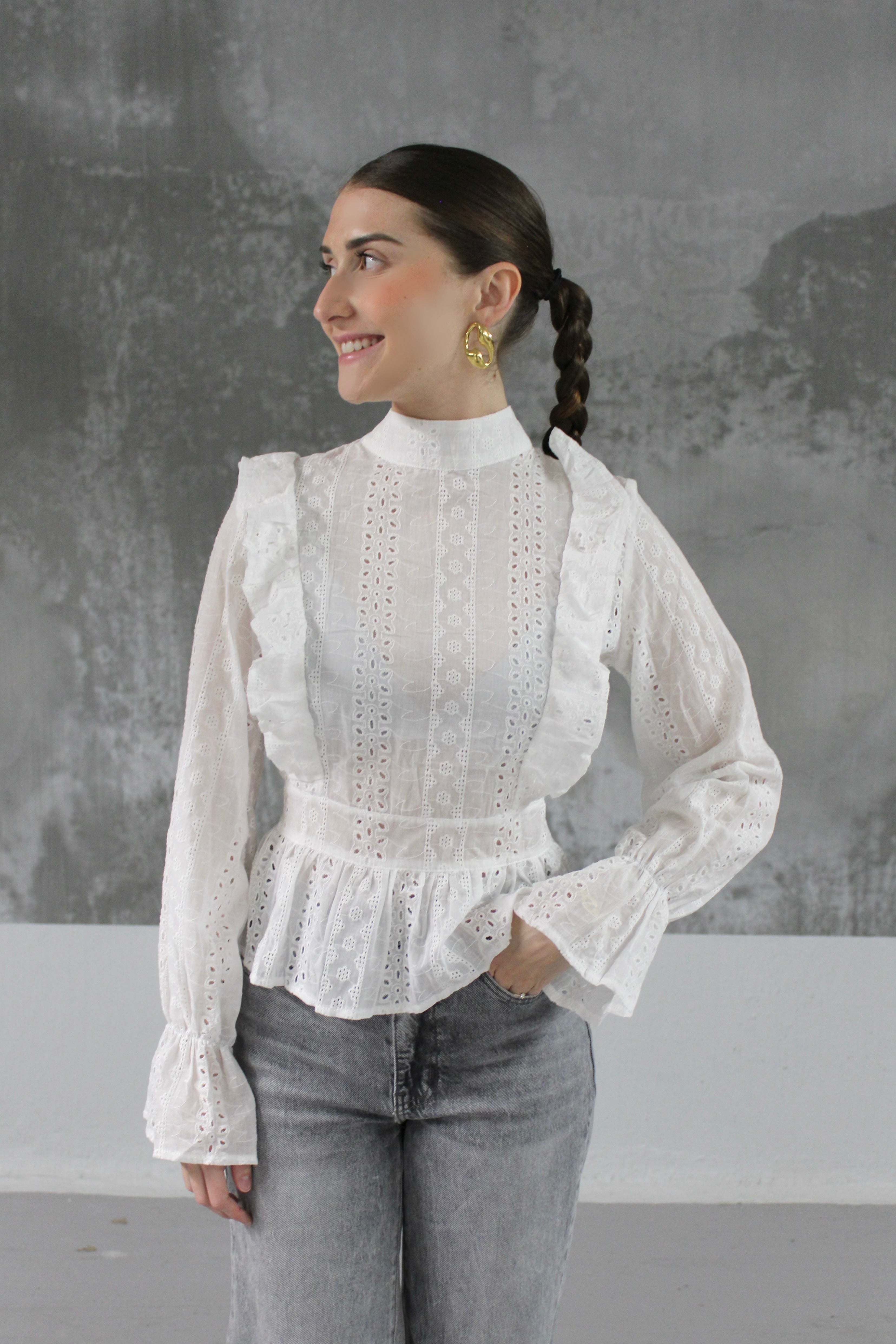 BLOUSE BLANCHE BRODERIE CHARLIE