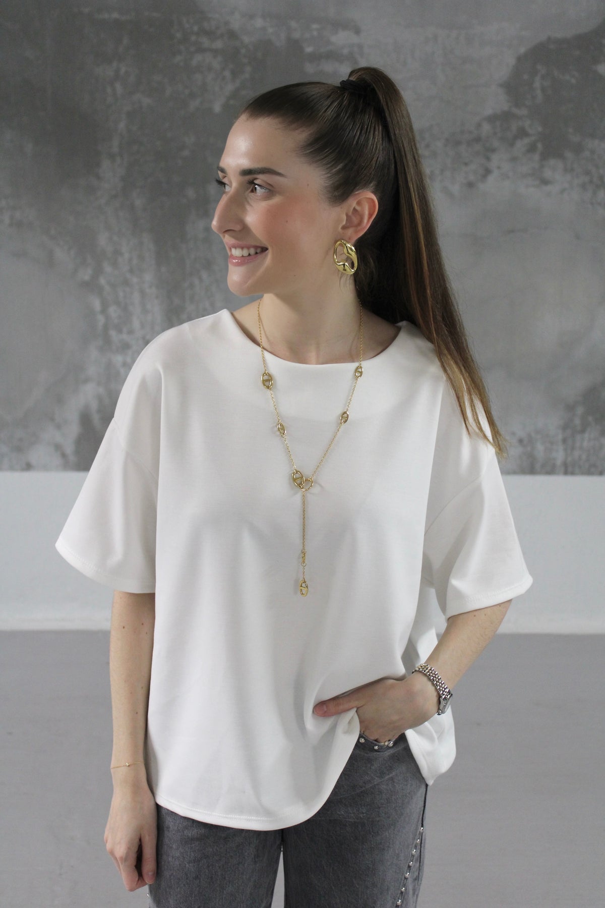 T-SHIRT LOLA BLANC