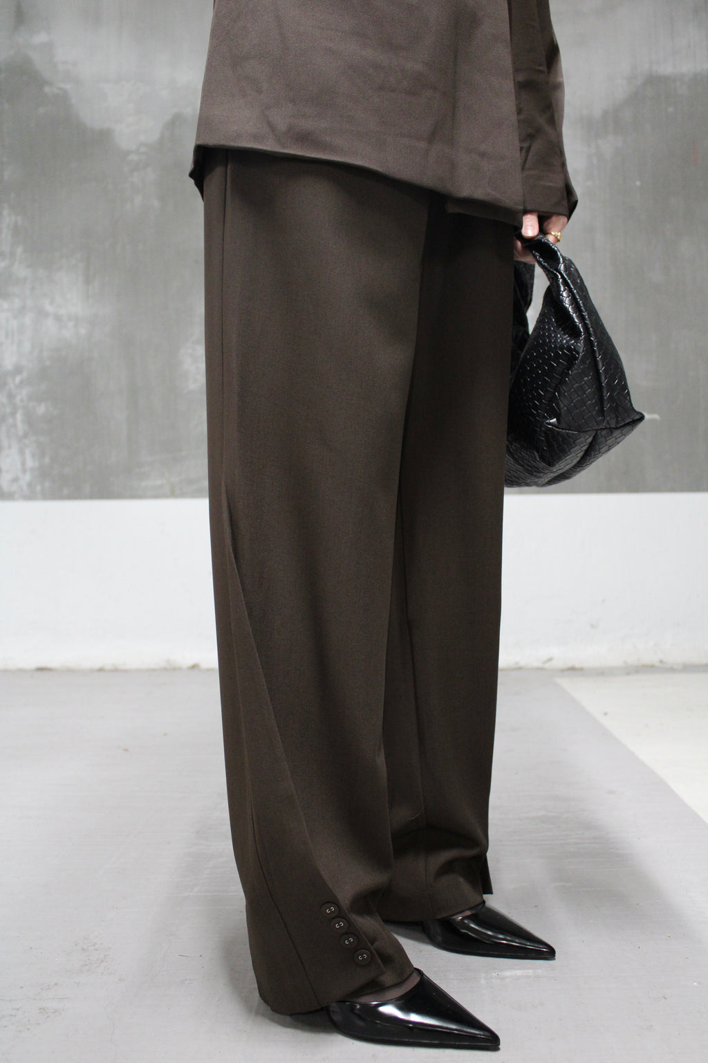 PANTALON DROIT CHOCOLAT