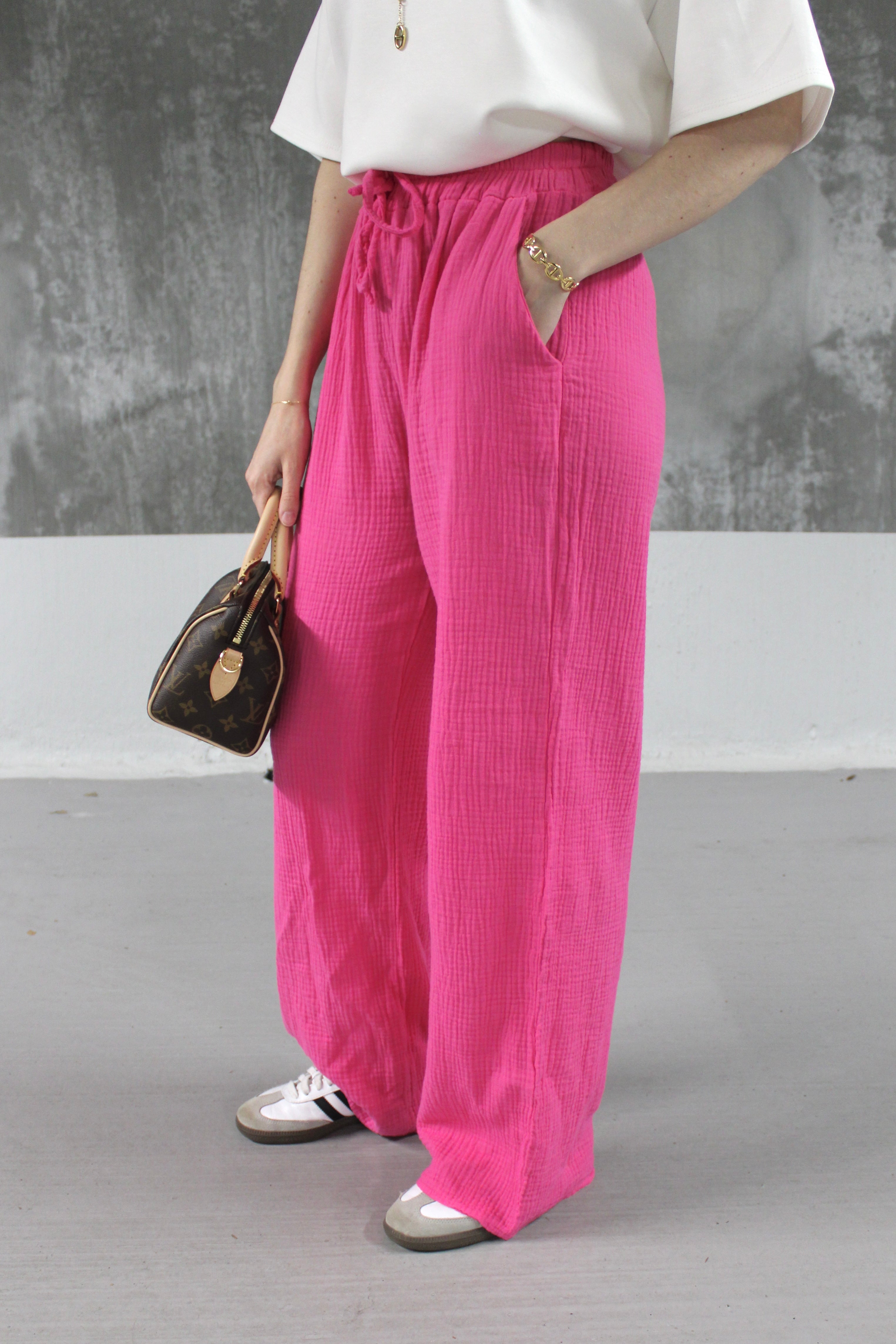 PANTALON ROSE FUSCHIA ESMEE