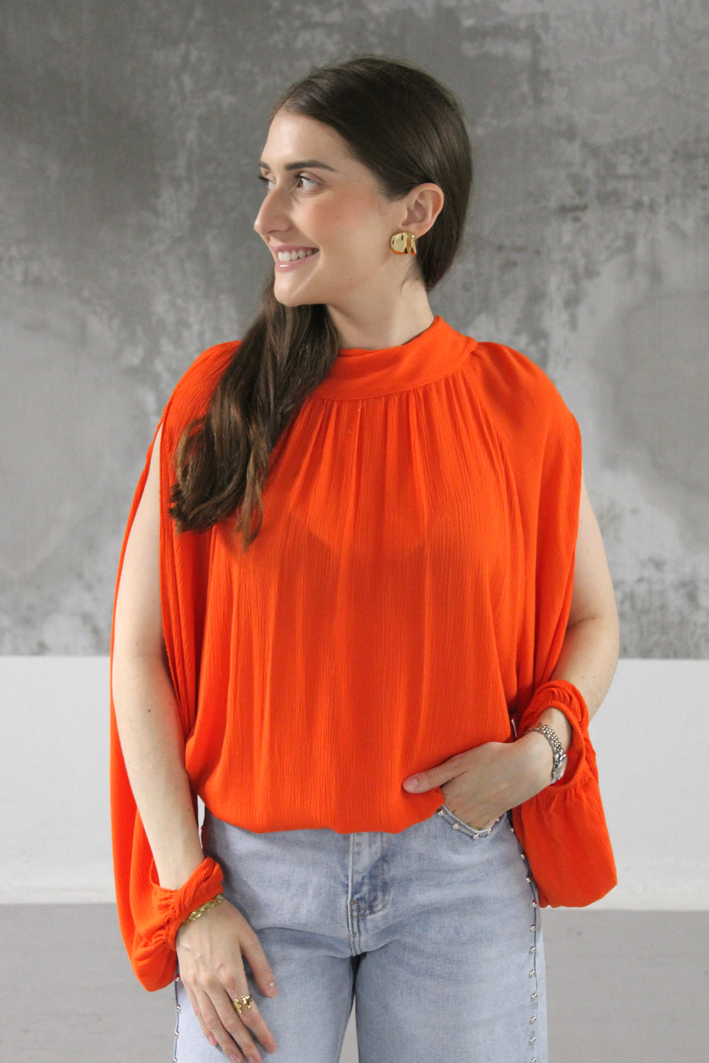 BLOUSE ORANGE LAUNA