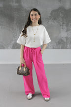 PANTALON ROSE FUSCHIA ESMEE
