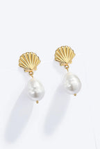 BOUCLES D'OREILLES COQUILLAGE
