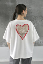 T-SHIRT LOVE BLANC