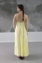 ROBE LONGUE SOLEIL JAUNE
