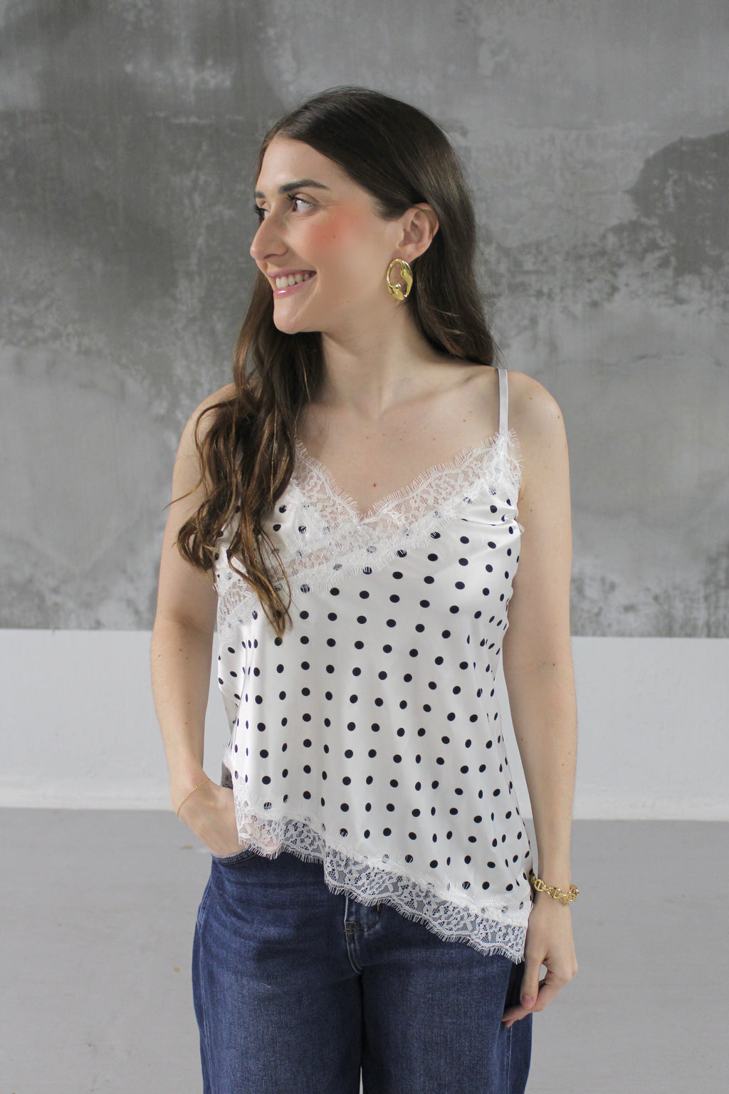 TOP BLANC MERYL ASYMETRIQUE