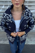 Gilet bandana JEANNE – Bleu marine