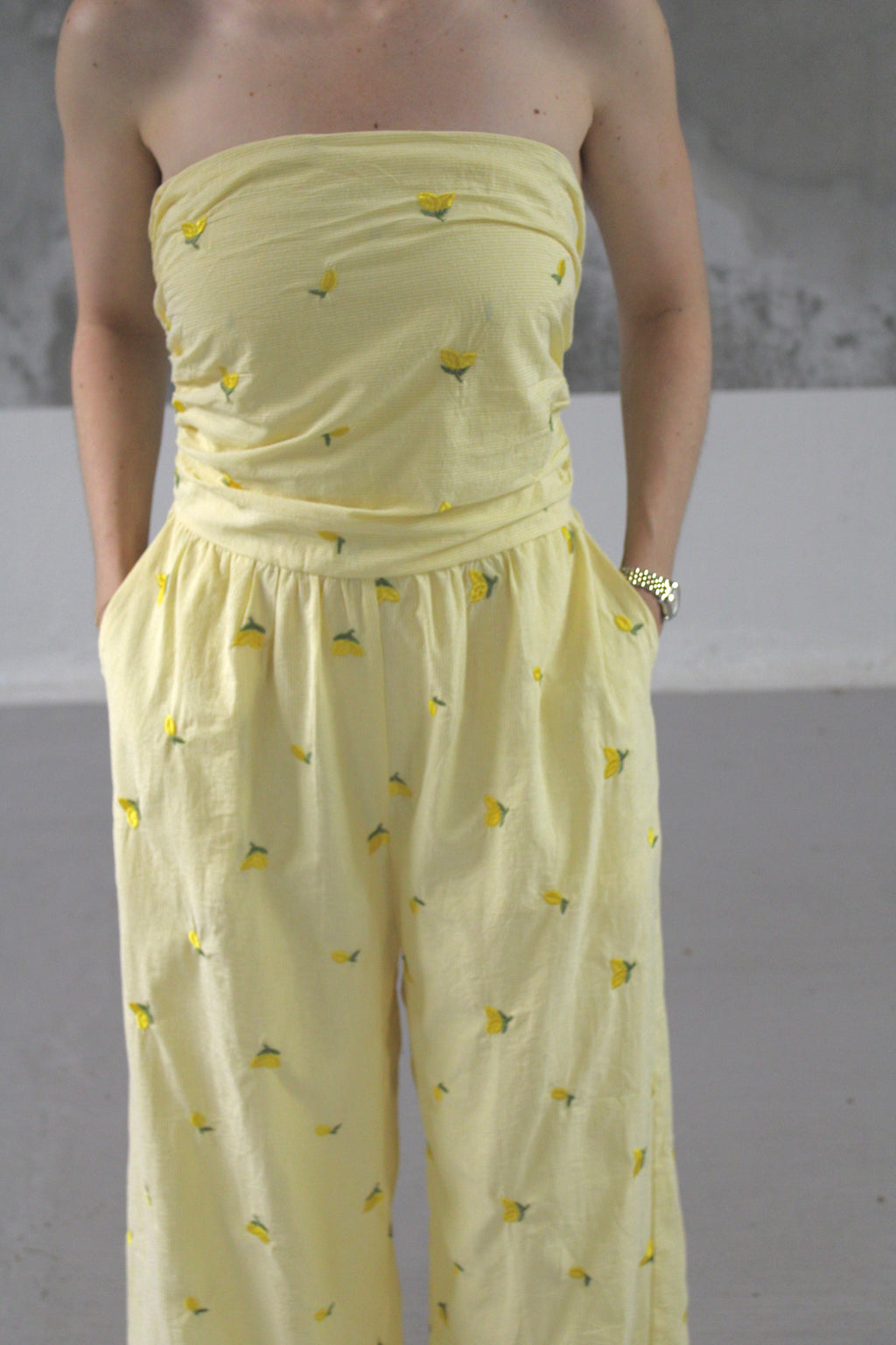 COMBINAISON BUSTIER CITRON
