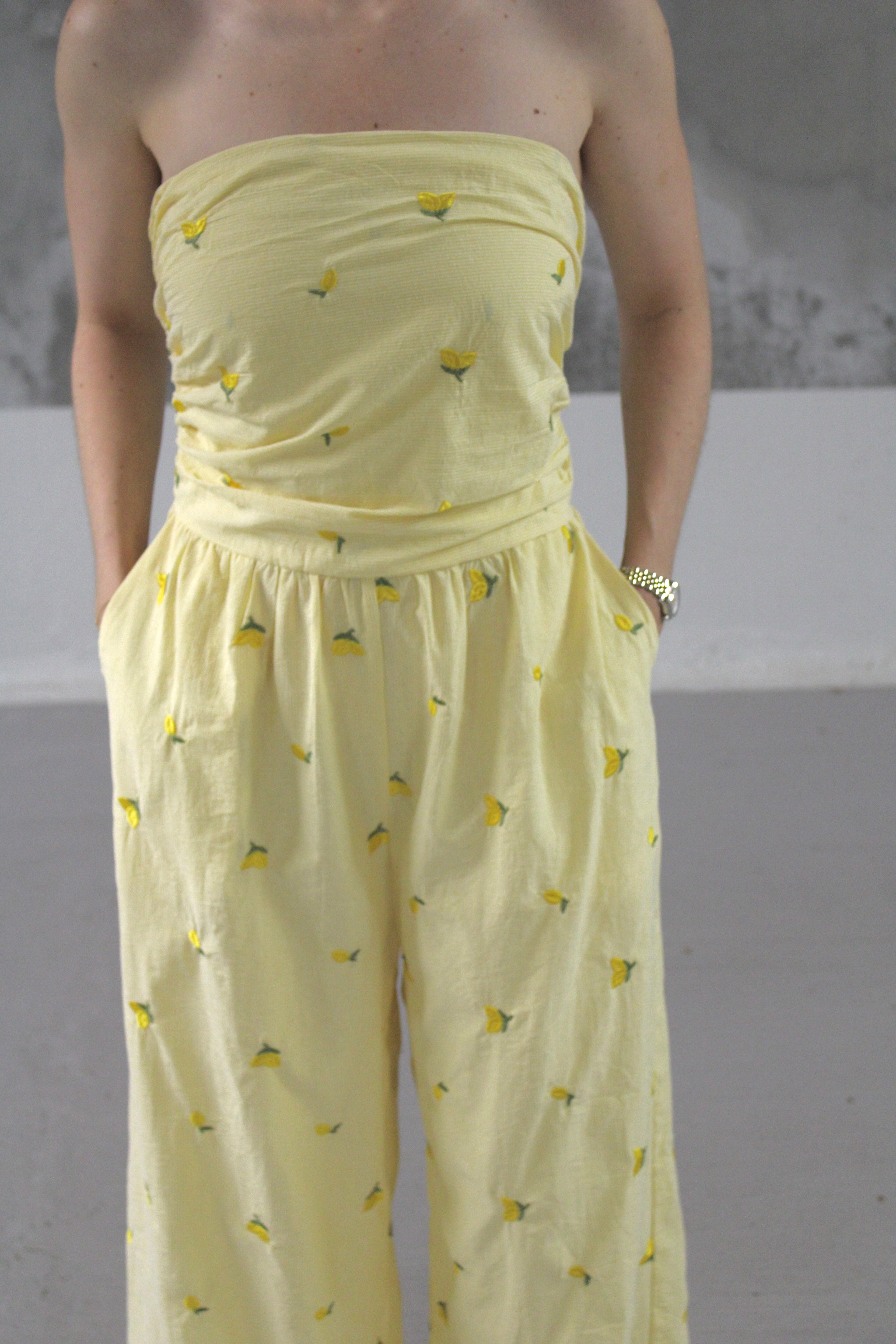 COMBINAISON BUSTIER CITRON