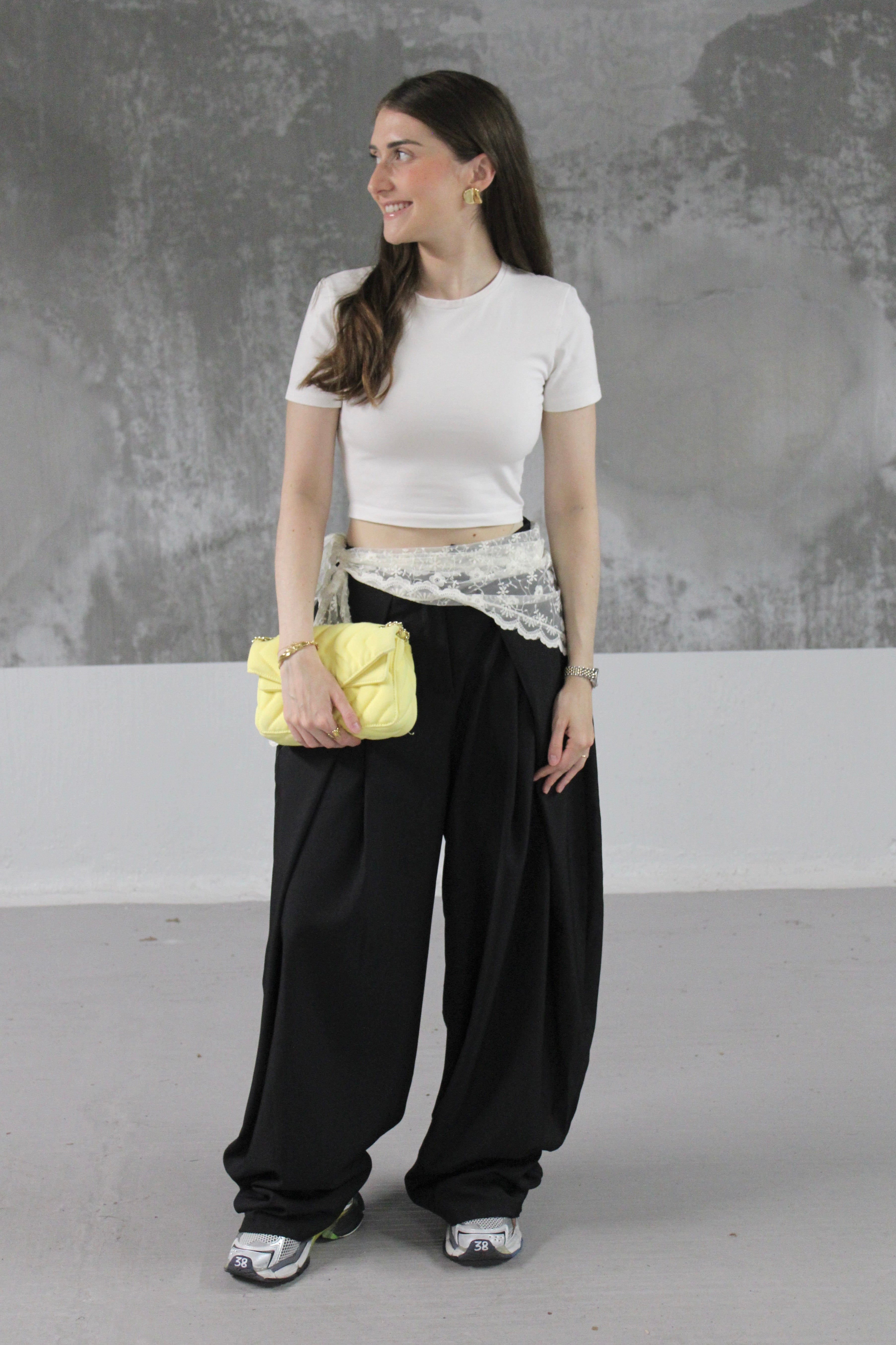 PANTALON FLUIDE PALAZZO NOIR