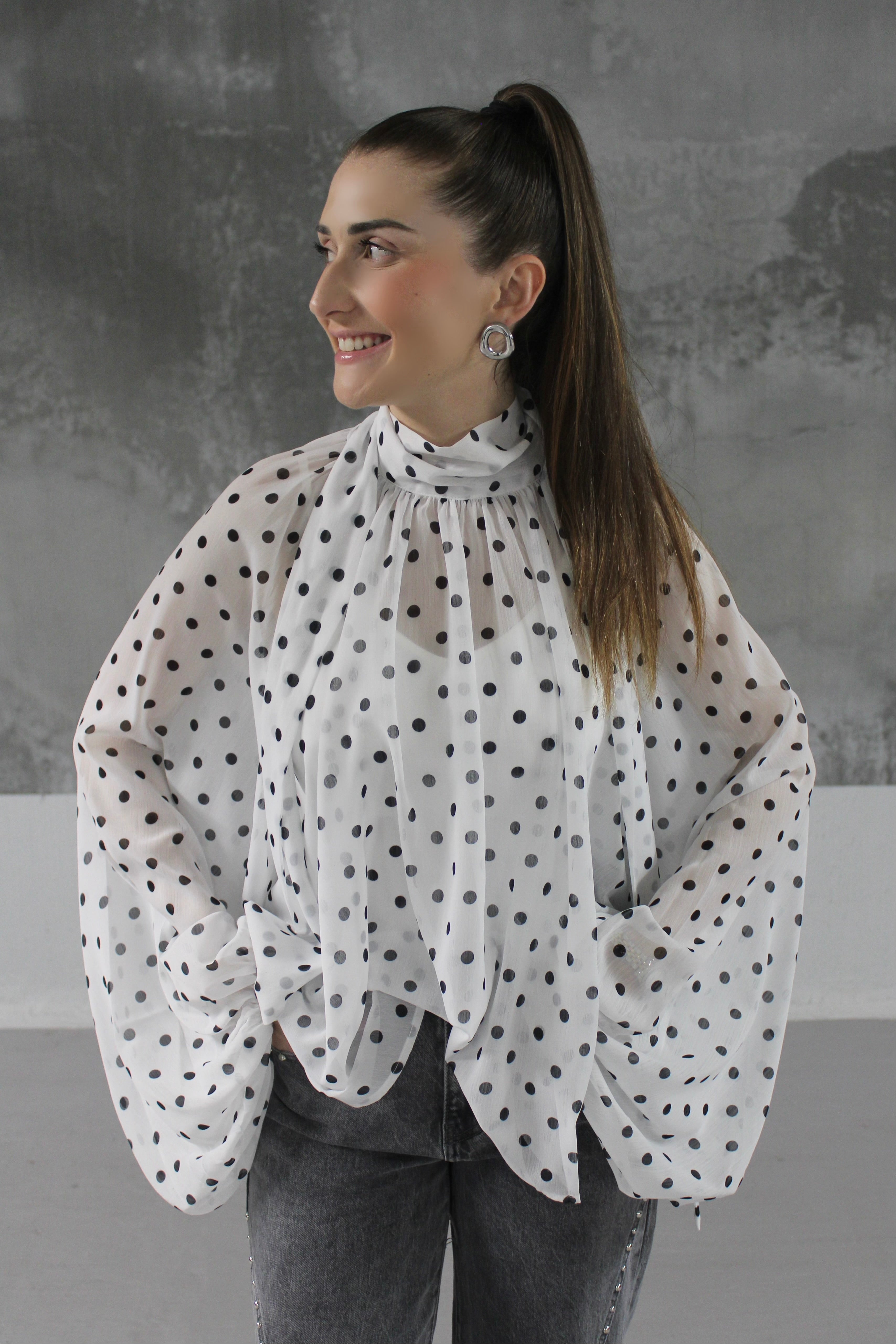 BLOUSE A POIS CLEM