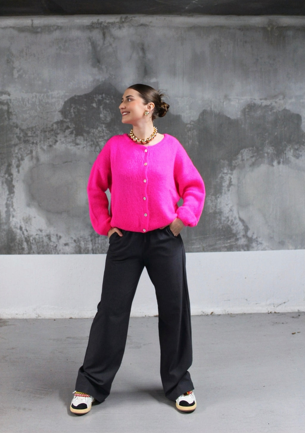 CARDIGAN ALBA ROSE FUSCHIA 🎀