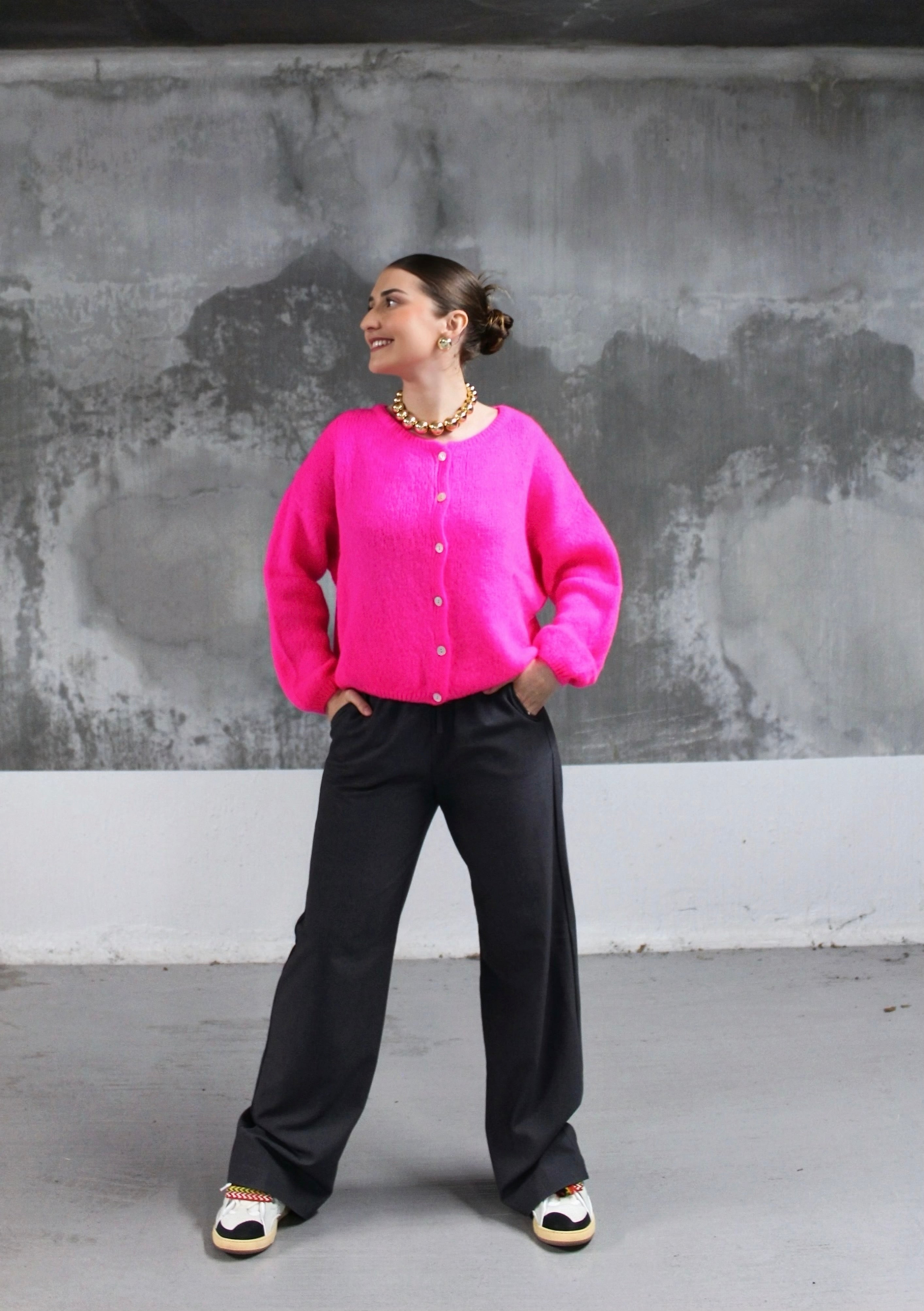 CARDIGAN ALBA ROSE FUSCHIA 🎀
