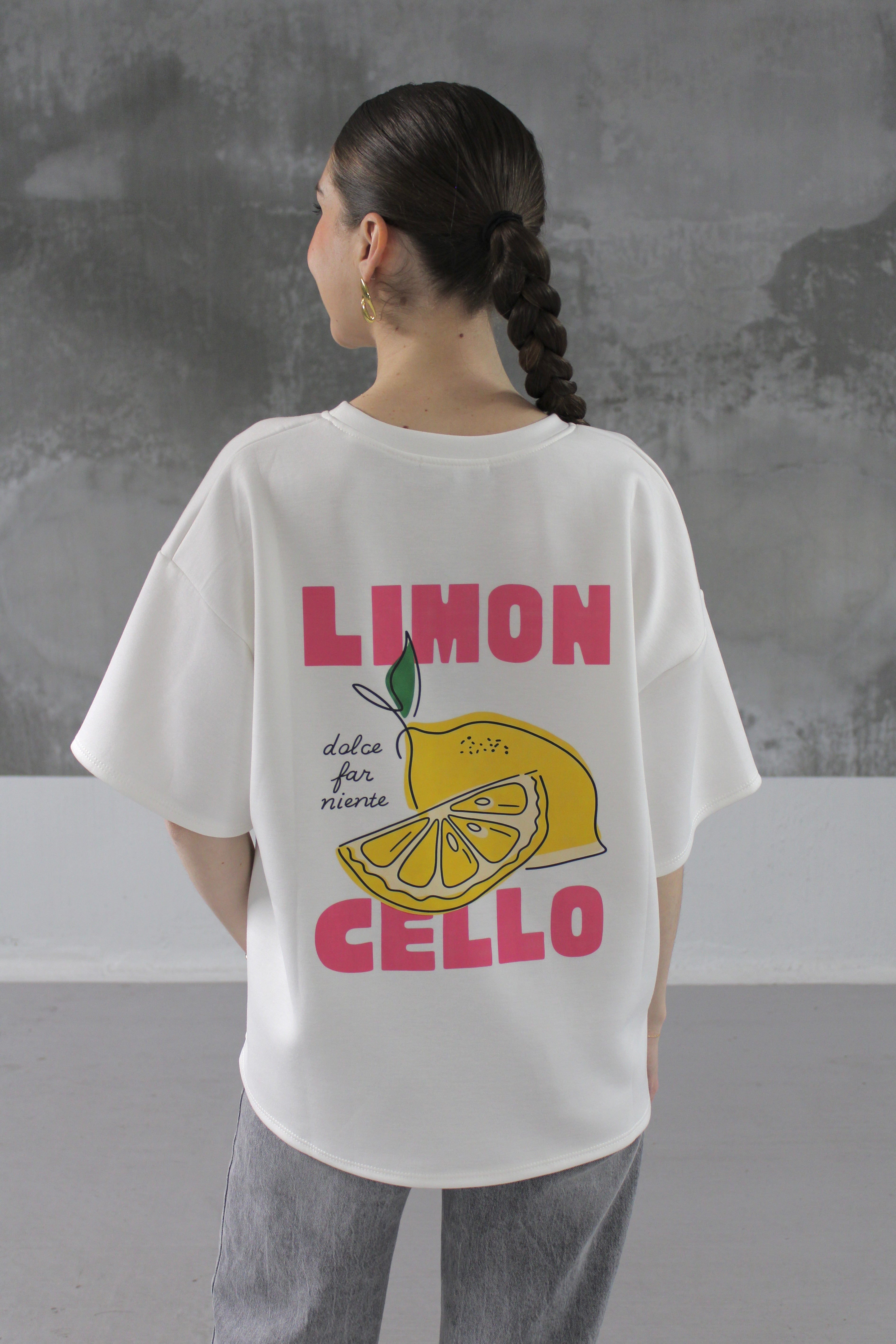T-SHIRT BLANC LIMONCELLO