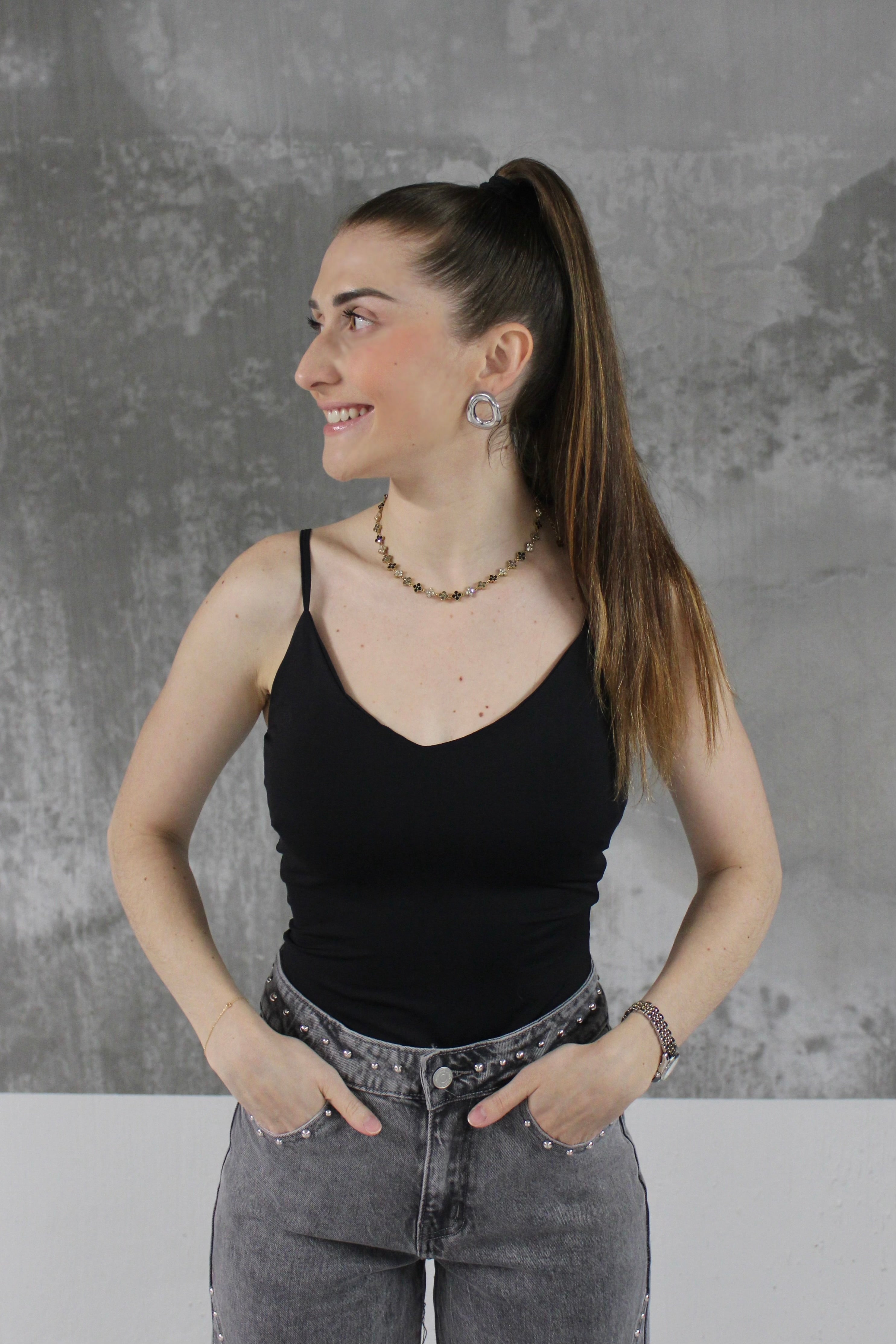 BODY DEBARDEUR LINA NOIR