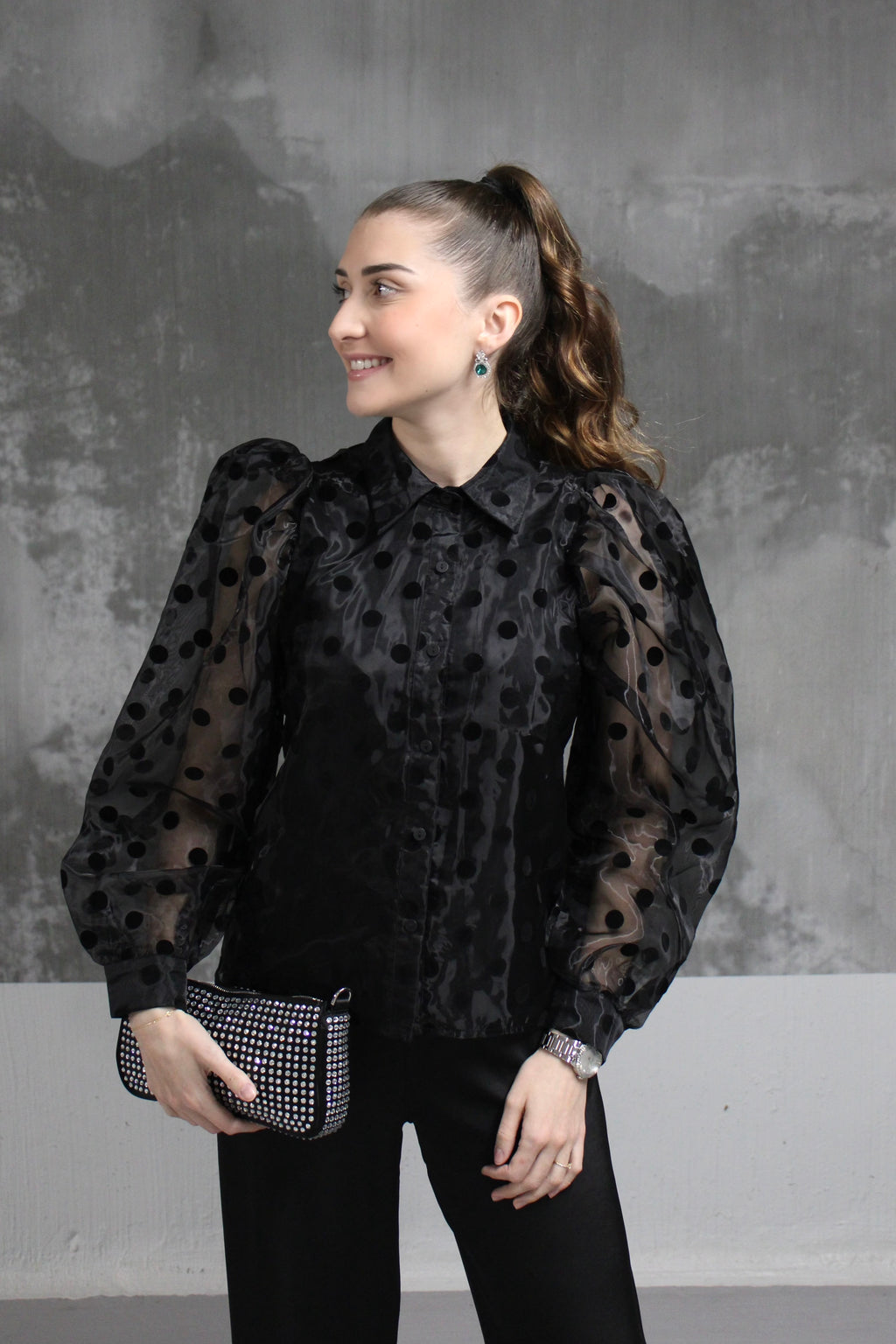 CHEMISIER A POIS LILY