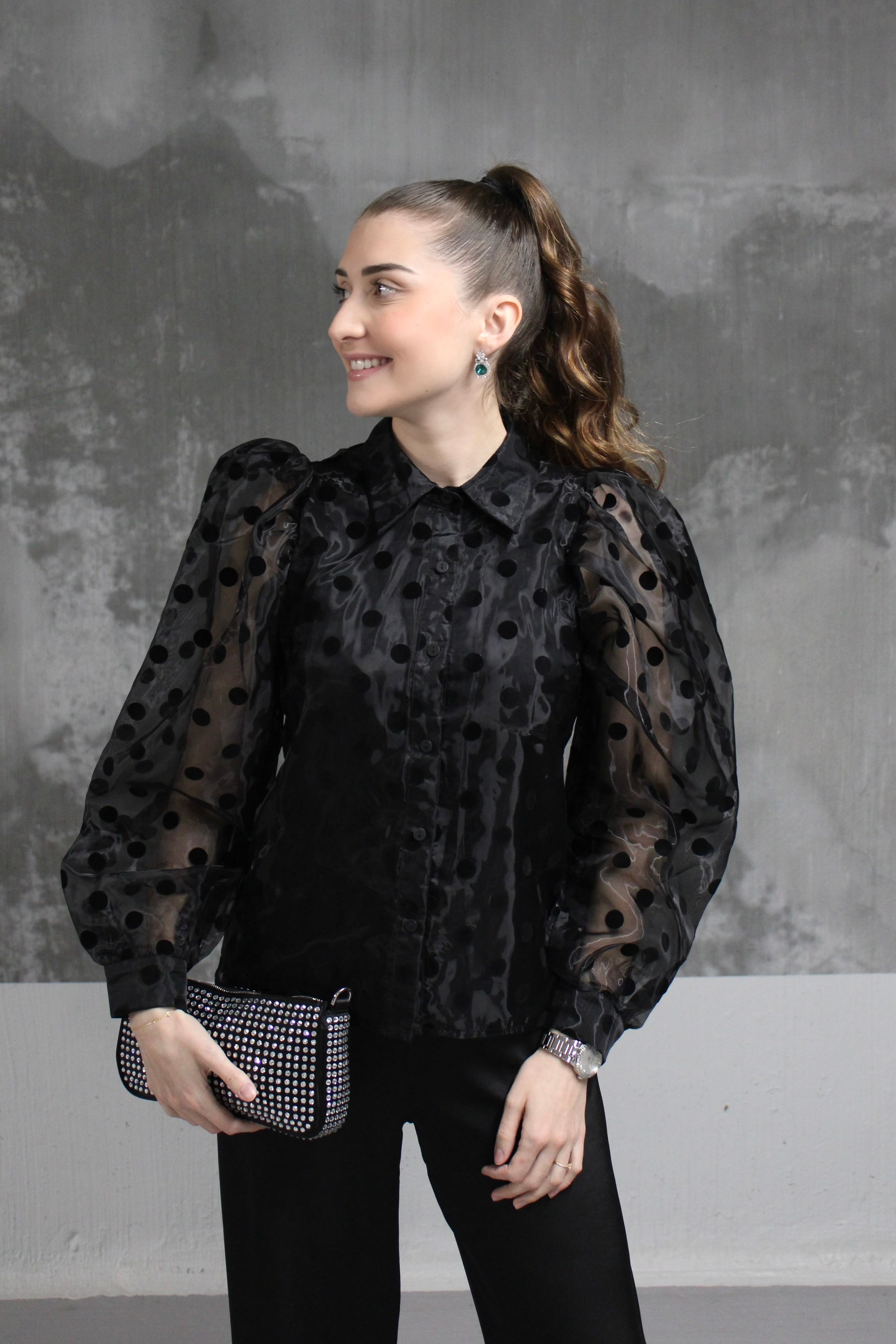 CHEMISIER A POIS LILY