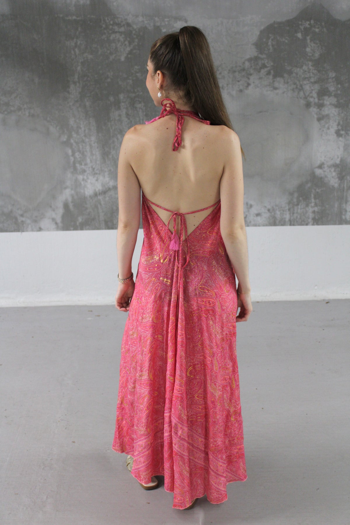 Robe bohème rose