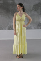 ROBE LONGUE SOLEIL JAUNE