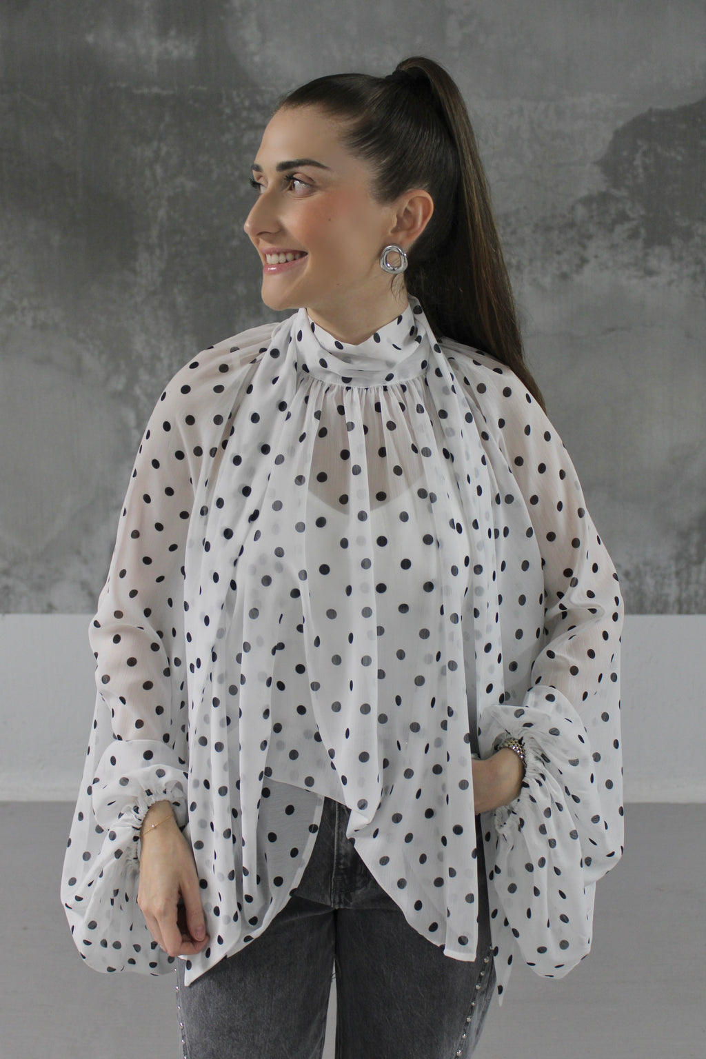 BLOUSE A POIS CLEM