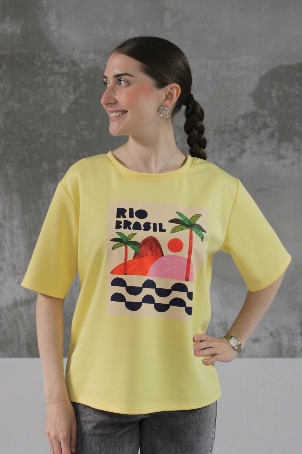T-SHIRT JAUNE RIO