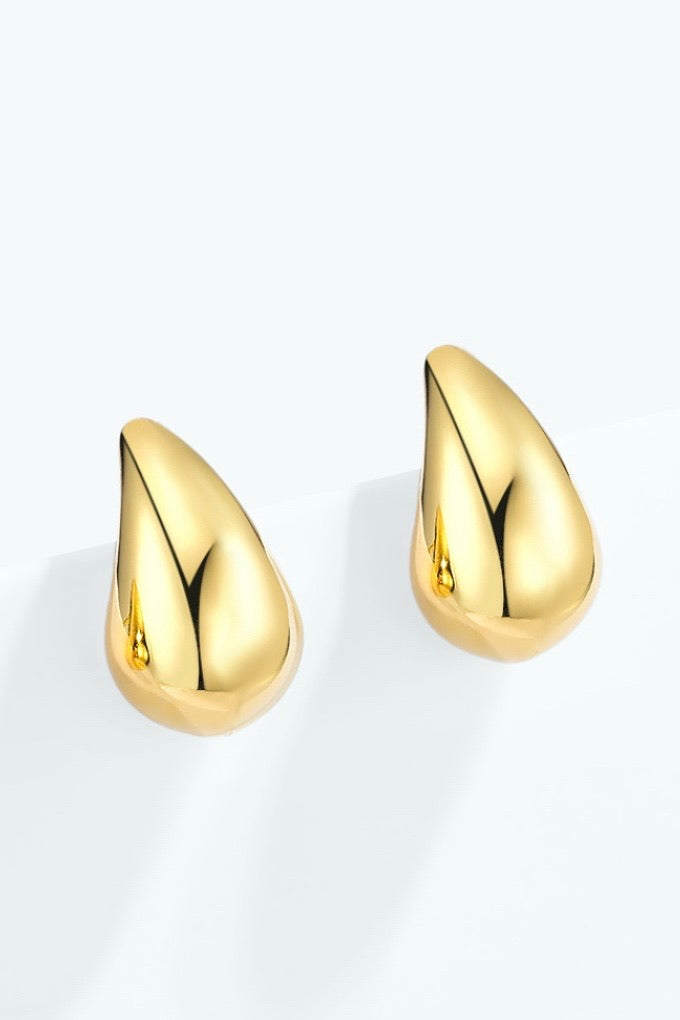 BOUCLES D’OREILLES GROSSES GOUTTES GOLD