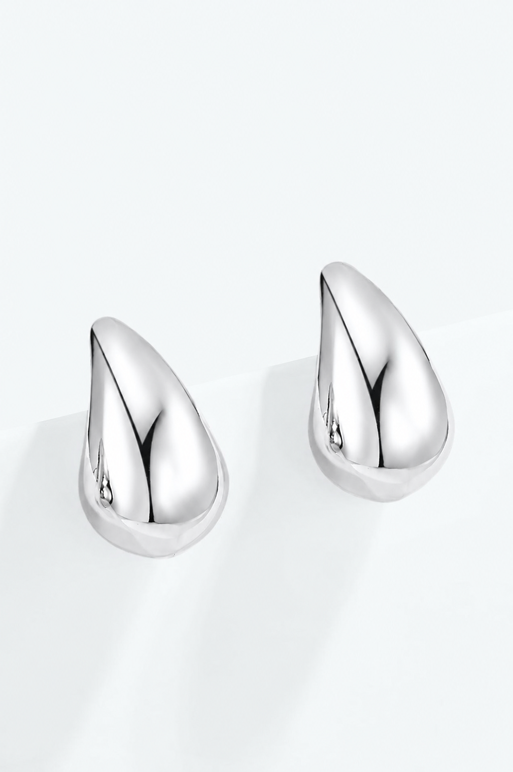 BOUCLES D’OREILLES GROSSES GOUTTES SILVER