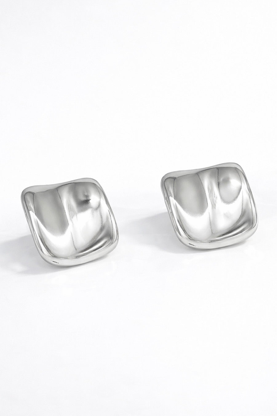 BOUCLES D’OREILLES CARRE SILVER